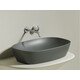 УМЫВАЛЬНИК ЧАША НАКЛАДНАЯ ОВАЛЬНАЯ CERAMICA NOVA ELEMENT (ЦВЕТ АНТРАЦИТ МАТОВЫЙ) 600*380*138ММ