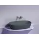УМЫВАЛЬНИК ЧАША НАКЛАДНАЯ ОВАЛЬНАЯ CERAMICA NOVA ELEMENT (ЦВЕТ ТЕМНЫЙ АНТРАЦИТ МАТОВЫЙ) 600*380*138ММ
