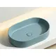 УМЫВАЛЬНИК ЧАША НАКЛАДНАЯ ОВАЛЬНАЯ CERAMICA NOVA ELEMENT 608X385X122 ММ, ЗЕЛЕНЫЙ МАТОВЫЙ