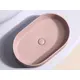 УМЫВАЛЬНИК ЧАША НАКЛАДНАЯ ОВАЛЬНАЯ CERAMICA NOVA ELEMENT (ЦВЕТ РОЗОВЫЙ МАТОВЫЙ) 608*385*122ММ