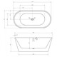 АКРИЛОВАЯ ВАННА ABBER AB9320-1.5 БЕЛАЯ