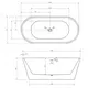 АКРИЛОВАЯ ВАННА ABBER AB9320-1.5 БЕЛАЯ