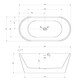 АКРИЛОВАЯ ВАННА ABBER AB9320-1.6 БЕЛАЯ