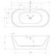 АКРИЛОВАЯ ВАННА ABBER AB9299-1.5 БЕЛАЯ