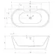 АКРИЛОВАЯ ВАННА ABBER AB9299-1.5 БЕЛАЯ