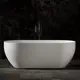 ВАННА ИЗ ИСКУССТВЕННОГО КАМНЯ ABBER STEIN AS9613-1.6 БЕЛАЯ МАТОВАЯ