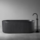 ВАННА ИЗ ИСКУССТВЕННОГО КАМНЯ ABBER STUTTGART AM9925B ЧЕРНАЯ МАТОВАЯ