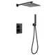 ДУШЕВАЯ СИСТЕМА ABBER DAHEIM AF8251B СКРЫТОГО МОНТАЖА БЕЗ ИЗЛИВА, ТЕРМОСТАТ, ЧЕРНАЯ МАТОВАЯ