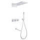 ДУШЕВАЯ СИСТЕМА ABBER DAHEIM AF8253W СКРЫТОГО МОНТАЖА С ИЗЛИВОМ, ТЕРМОСТАТ, БЕЛЫЙ МАТОВЫЙ