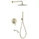 ДУШЕВАЯ СИСТЕМА ABBER WASSER KREIS AF8117G СКРЫТОГО МОНТАЖА С ИЗЛИВОМ, ЗОЛОТО МАТОВОЕ
