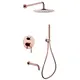 ДУШЕВАЯ СИСТЕМА ABBER WASSER KREIS AF8117RG СКРЫТОГО МОНТАЖА С ИЗЛИВОМ, РОЗОВОЕ ЗОЛОТО