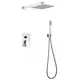 ДУШЕВАЯ СИСТЕМА ABBER WEISS INSEL AF8018W СКРЫТОГО МОНТАЖА БЕЗ ИЗЛИВА, БЕЛЫЙ-ХРОМ