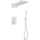 ДУШЕВАЯ СИСТЕМА ABBER WEISS INSEL AF8052W СКРЫТОГО МОНТАЖА БЕЗ ИЗЛИВА, ТЕРМОСТАТ, БЕЛЫЙ