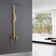 ДУШЕВАЯ СТОЙКА ABBER WASSERFALL AF8616G С ИЗЛИВОМ, ЗОЛОТО МАТОВОЕ