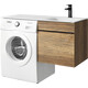 ПОДВЕСНАЯ ТУМБА AQWELLA ПОД СТИРАЛЬНУЮ МАШИНУ С ОДНИМ ЯЩИКОМ 115 СМ, ДУБ БАЛТИЙСКИЙ С УМЫВАЛЬНИКОМ