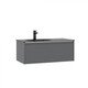 ТУМБА С РАКОВИНОЙ ORKA LISBON 90 ПОДВЕСНАЯ, СЕРЫЙ МАТОВЫЙ