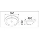 УМЫВАЛЬНИК CERAMALUX 9413