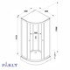 КАБИНА ДУШЕВАЯ PARLY BETT831 (80Х80Х210)