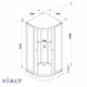 КАБИНА ДУШЕВАЯ PARLY BETT931 (90Х90Х210)