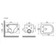 КОМПЛЕКТ ПОДВЕСНОЙ УНИТАЗ CERAMICANOVA ULMA RIMLESS + СИСТЕМА ИНСТАЛЛЯЦИИ BALANCE КНОПКА SQUARE, ХРОМ ГЛЯНЦЕВЫЙ