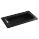 РАКОВИНА НАКЛАДНАЯ МЕБЕЛЬНАЯ CERAMICANOVA GRACE ПРЯМОУГОЛЬНАЯ БЕЗ ОТВЕРСТИЯ ПОД СМЕСИТЕЛЬ 810X457X137 ММ, ЧЕРНЫЙ МАТОВЫЙ