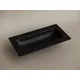 РАКОВИНА НАКЛАДНАЯ МЕБЕЛЬНАЯ CERAMICANOVA GRACE ПРЯМОУГОЛЬНАЯ 910X457X137 ММ БЕЗ ОТВЕРСТИЯ ПОД СМЕСИТЕЛЬ, ЧЕРНЫЙ МАТОВЫЙ