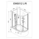 ДУШЕВАЯ КАБИНА AVACAN EM5012 N L LED С ГИДРОМАССАЖЕМ