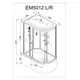 ДУШЕВАЯ КАБИНА AVACAN EM 5012 L С ГИДРОМАССАЖЕМ