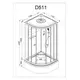 ДУШЕВАЯ КАБИНА AVACAN D511S С ЭЛЕКТРИКОЙ