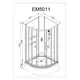 ДУШЕВАЯ КАБИНА AVACAN EM5011 N LED