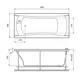 ВАННА АКРИЛОВАЯ RELISAN LOARA 180X80