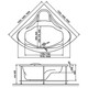 ВАННА АКРИЛОВАЯ RELISAN MIRA 140X140 ВАННА АКРИЛОВАЯ RELISAN MIRA 140X140