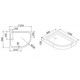 ДУШЕВОЙ ПОДДОН CEZARES TRAY-A-RH-120/90-550-15-W-L/R