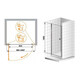 ДУШЕВАЯ ДВЕРЬ CEZARES ELENA B11 100+90 ДУШЕВАЯ ДВЕРЬ CEZARES ELENA B11 100+90